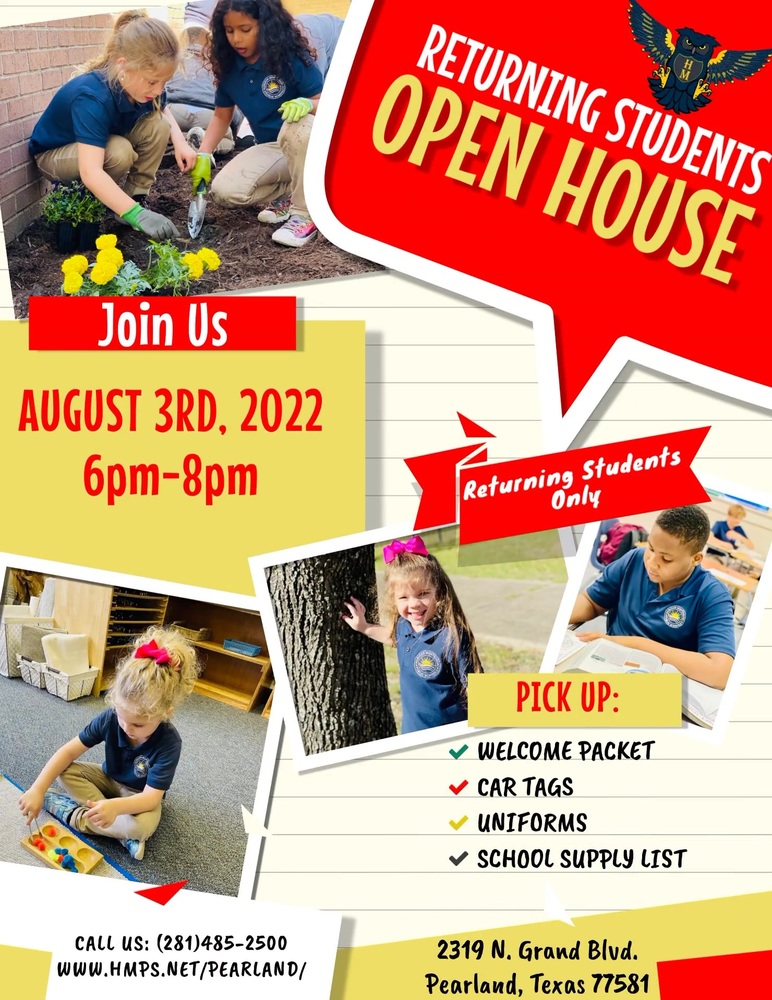 School open house flyer