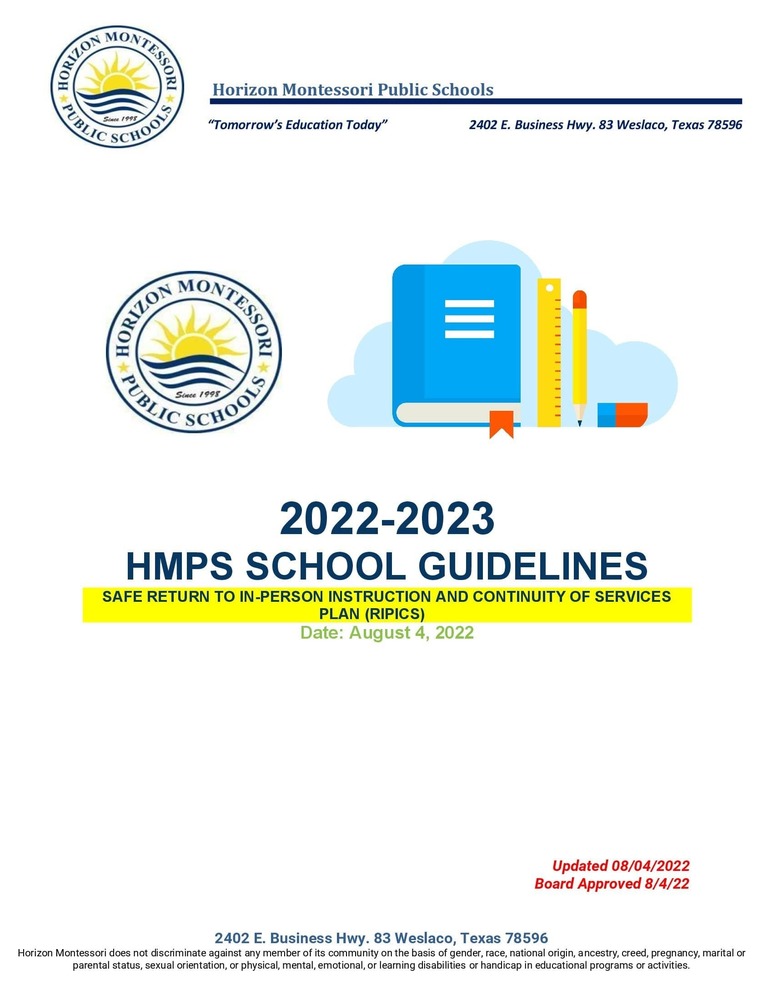HMPS School Guidelines 2022 - 2023