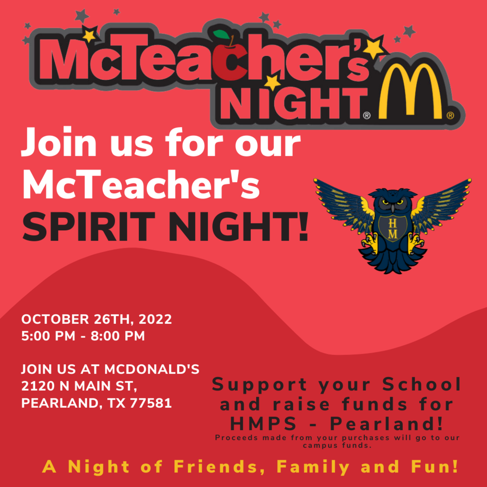 McTeachers Spirit Night!