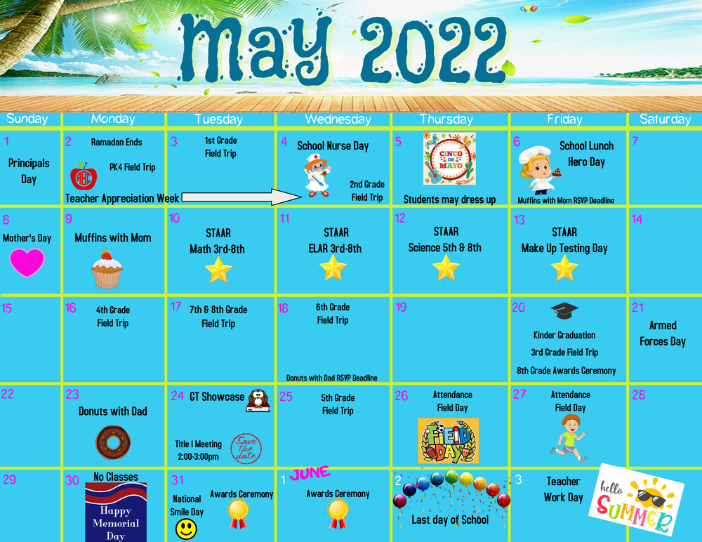 May Calendar HM III Harlingen May Calendar HM III Harlingen