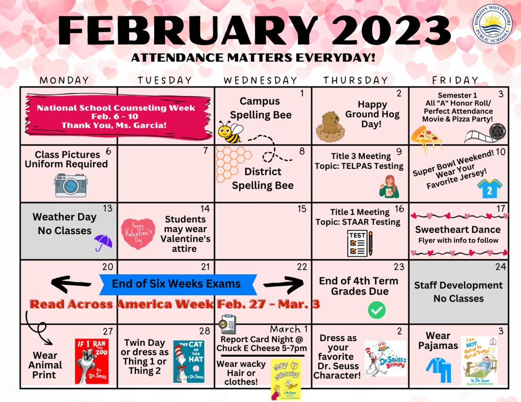 Feb Calendar